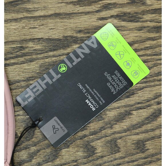 NWT Travelon Anti-Theft Roam Compact Sling Bag 43674-215 Desert Pink One Size - Picture 12 of 13